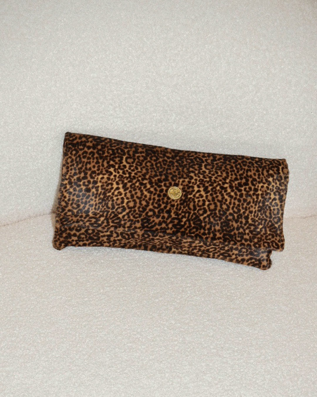 Classic Clutch en pelo de potro estampado Leopardo, vista frontal