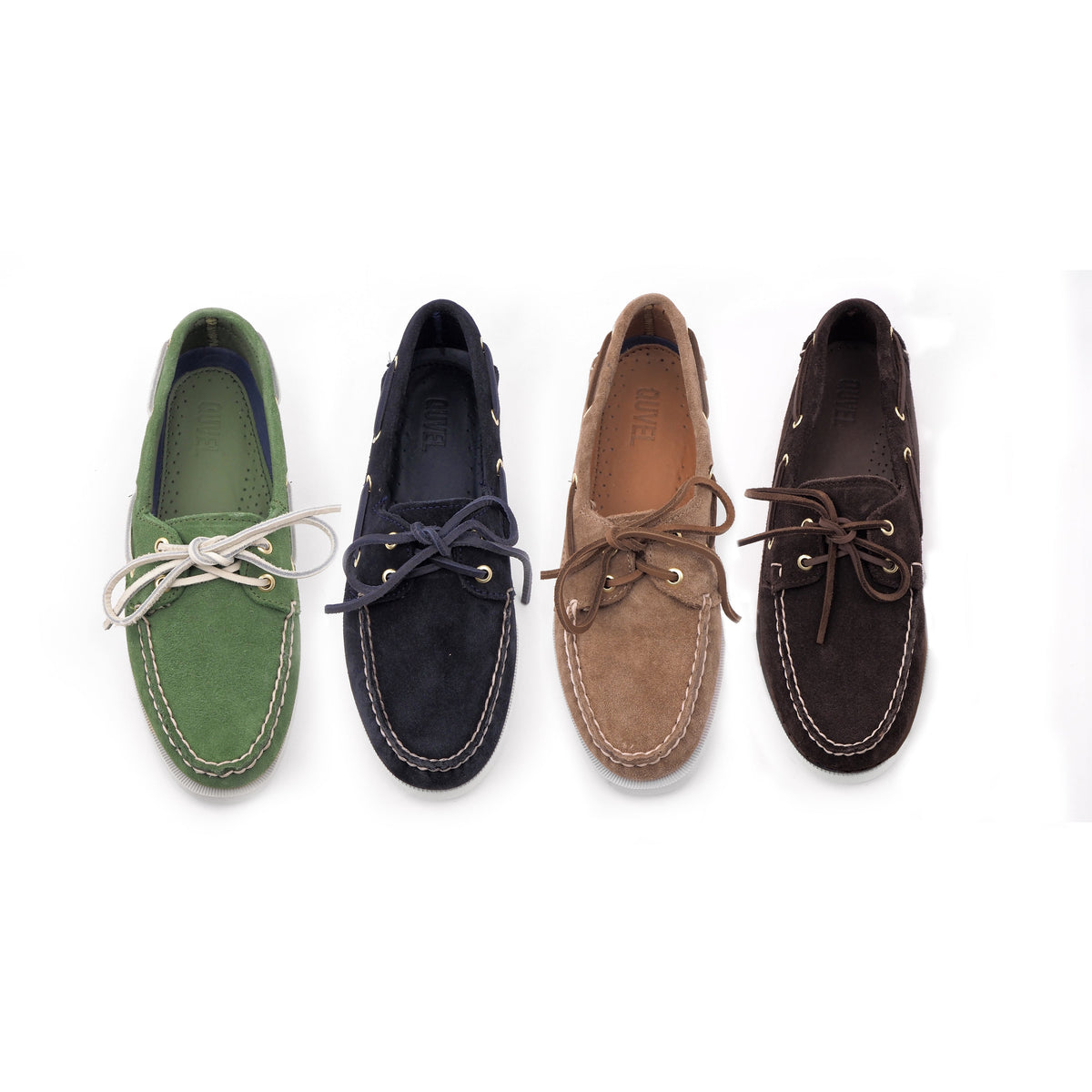 Classic Boat Shoe en gamuza, todos los colores juntos